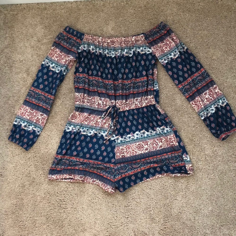 Topshop Off the Shoulder Romper